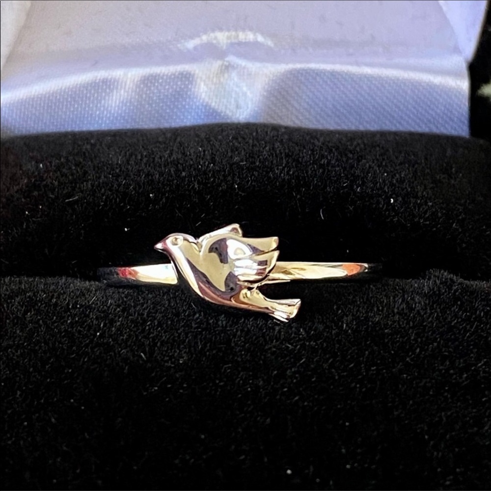 💕NIB 925 Sterling Silver Dainty Dove Ring💕